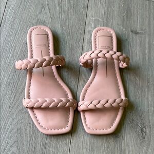 Dolce Vita Pink Braided Flat Sandals